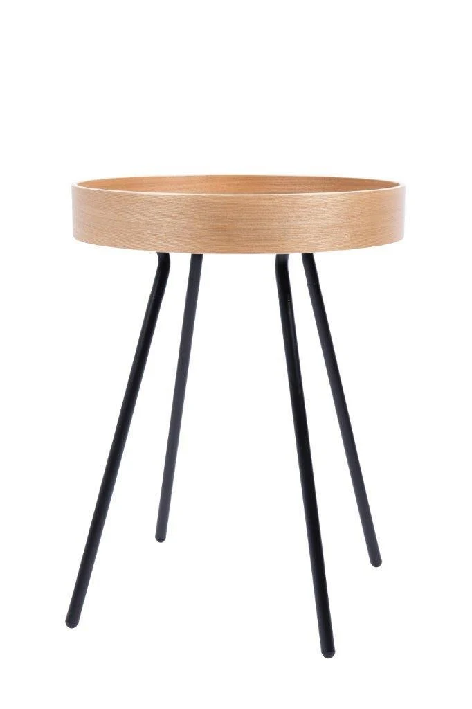Beistelltisch Oak Tray aus furnierter Eiche von Zuiver