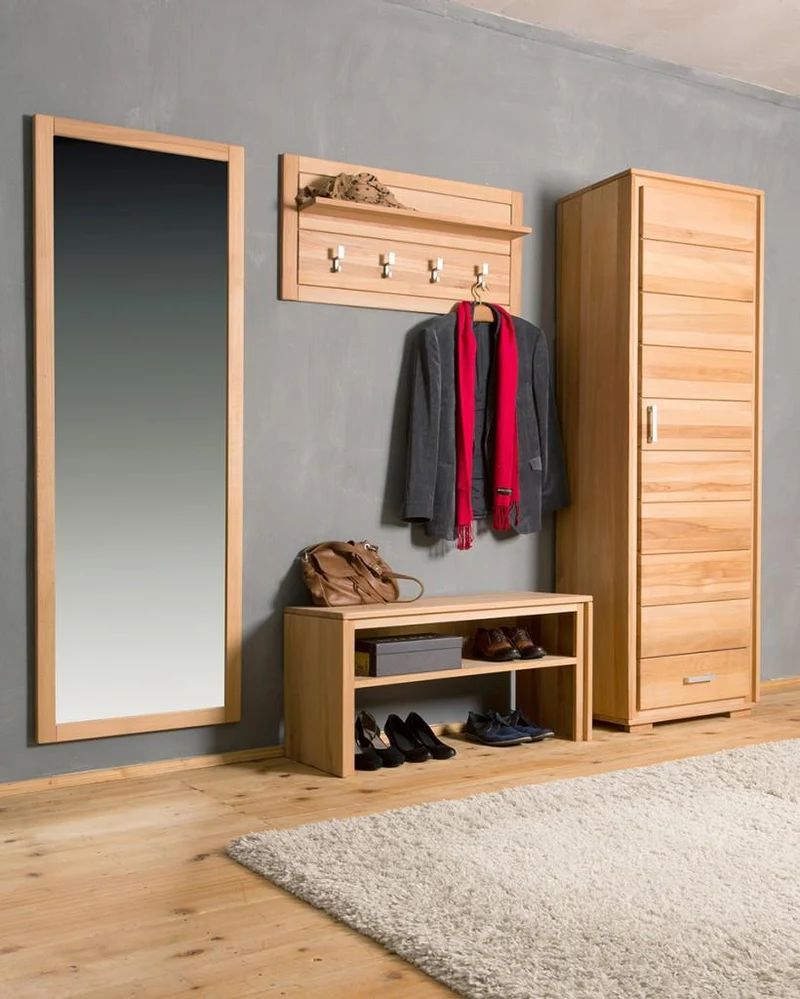 Spiegel 61 x 180 cm Kernbuche Massivholz geölt, Genf