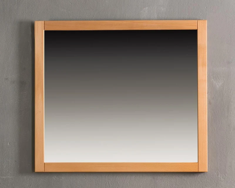 Spiegel 91 x 80 cm Kernbuche Massivholz geölt, Genf