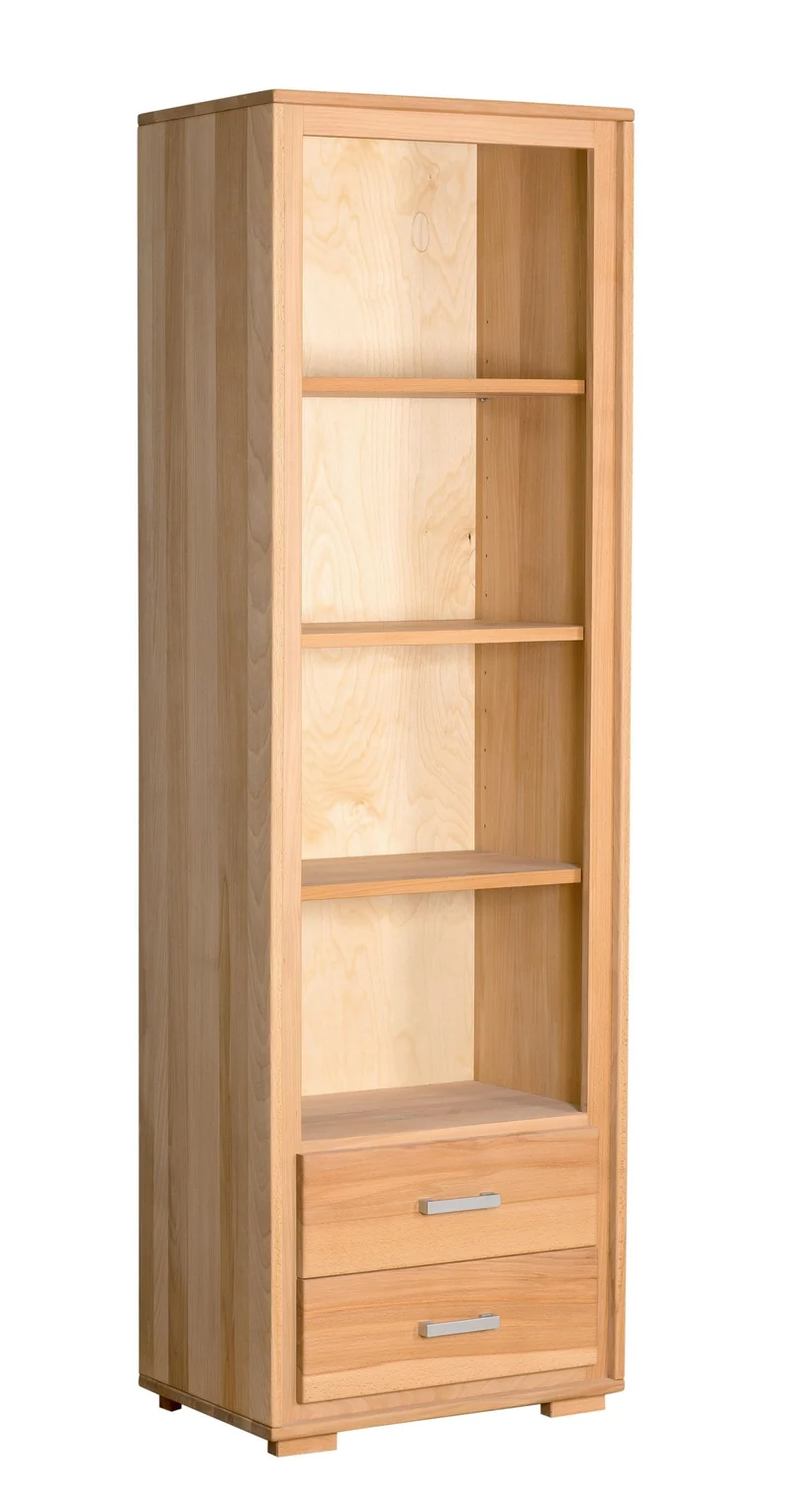 Regal 193 cm 2 Schubladen Kernbuche Massivholz geölt, Genf