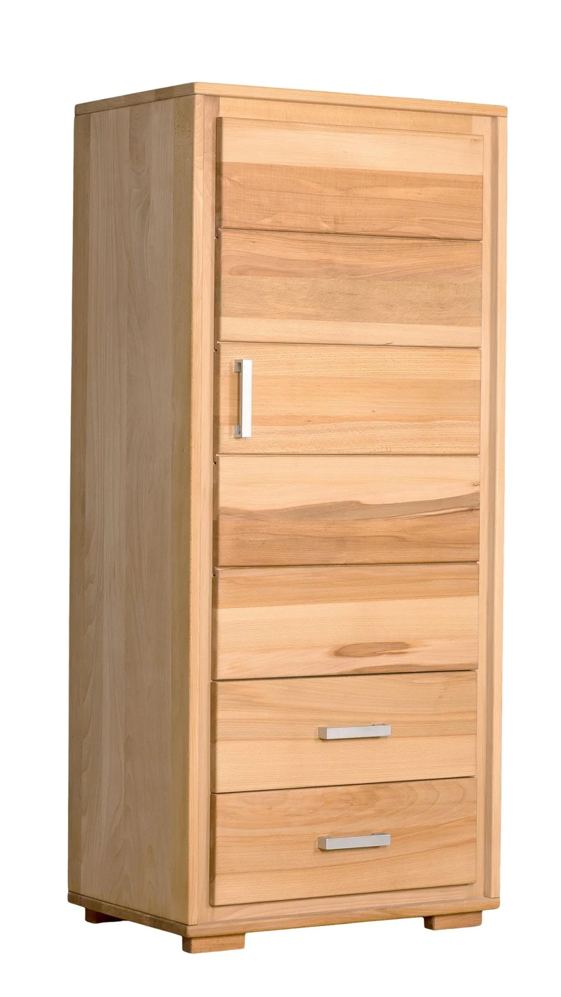 Schrank 1-türig rechts Kernbuche Massivholz geölt, Genf