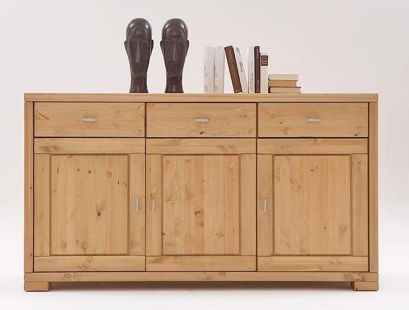 Sideboard VITA Anrichte mit 3 Türen 3 Schubladen Kiefer massiv