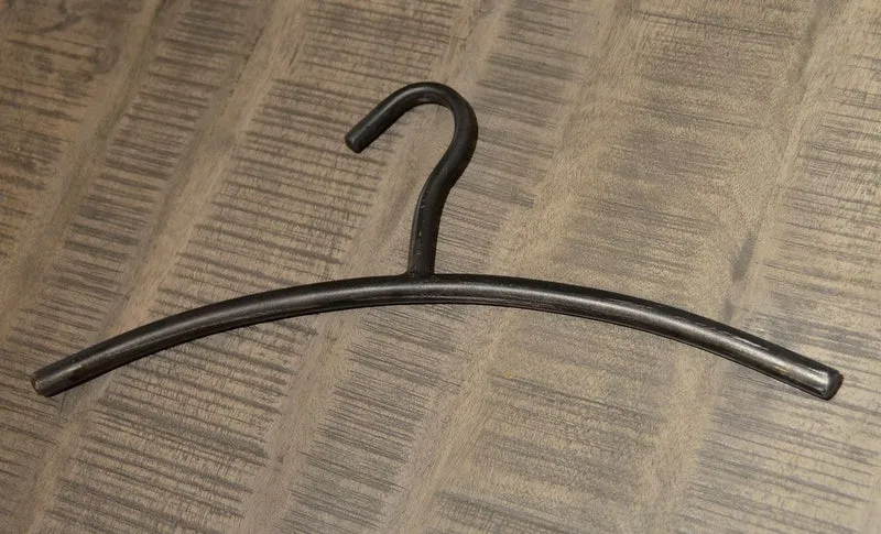 Kleiderbügel 3er Set, Antik Schwarz lackiert