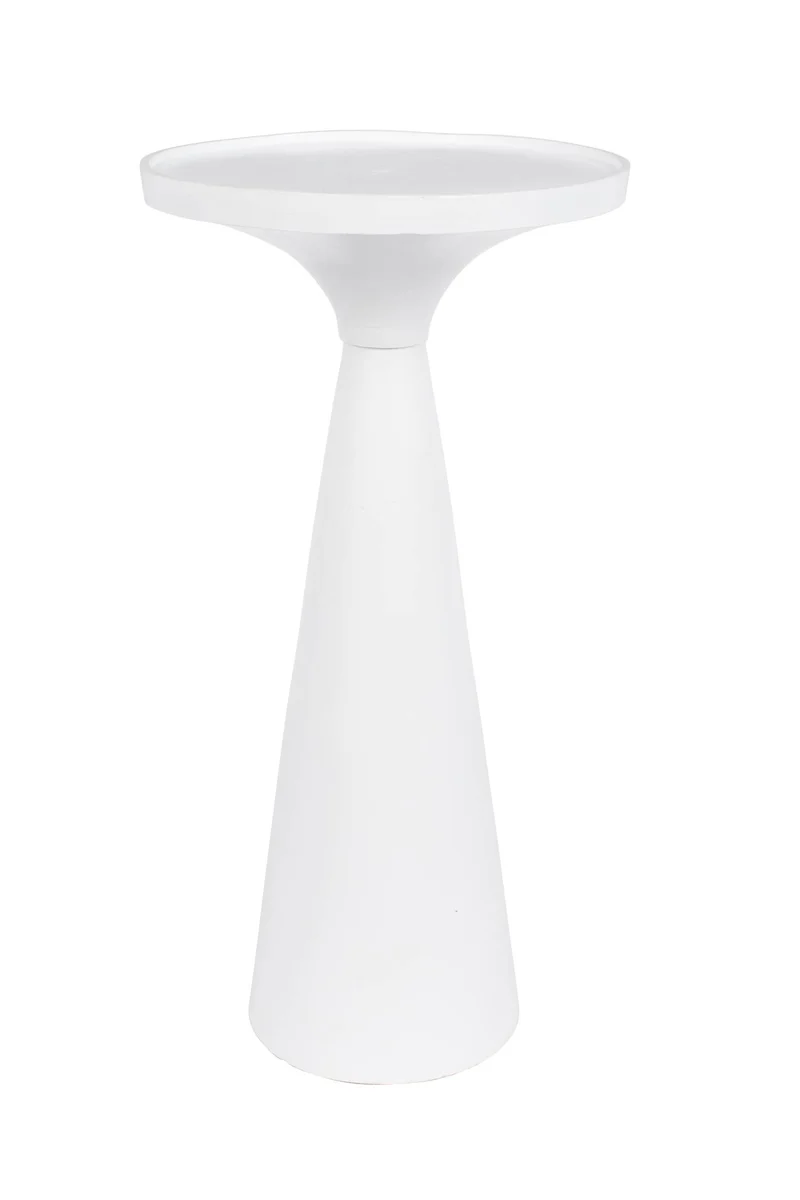 Beistelltisch FLOSS WHITE von Zuiver aus Aluminiumguss