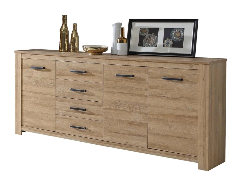 Sideboard HAVANNA 3 Türen 4 Schubladen Optik: Alteiche von Forte