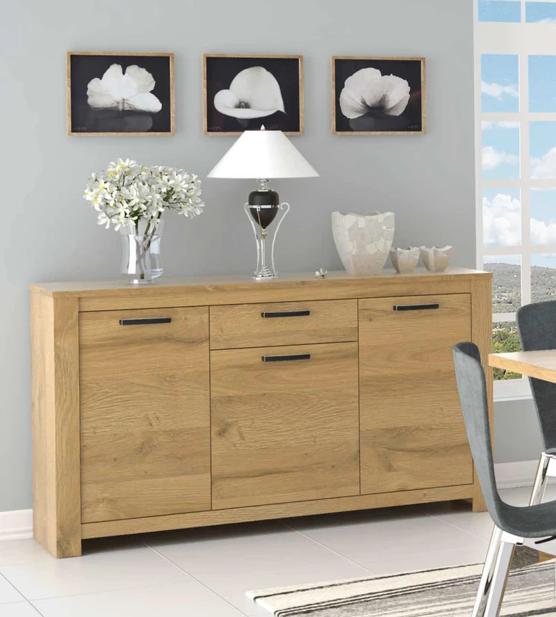 Sideboard HAVANNA 3 Türen 1 Schublade Optik: Alteiche von Forte