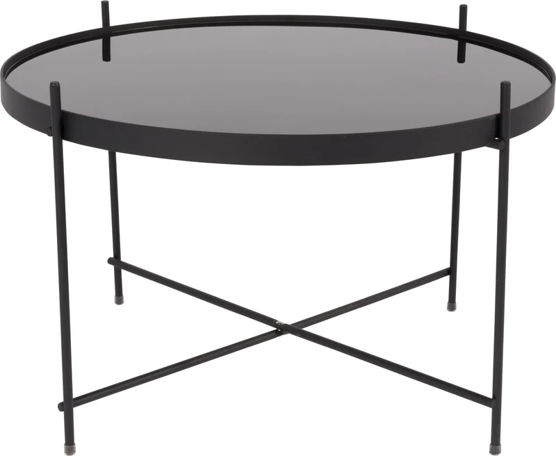 Beistelltisch Couchtisch CUPID LARGE rund BLACK von Zuiver