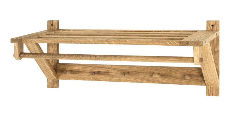 Garderobe Wandgarderobe TORINO 6 Eiche geölt