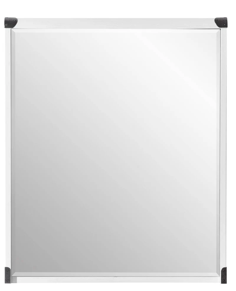 Garderobenspiegel BUDDY 67 x 80 cm Pinie weiß gebürstet