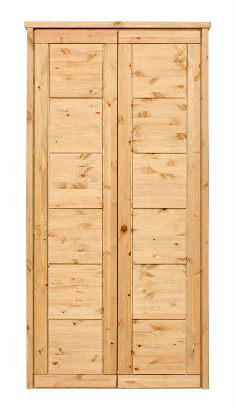 Kleiderschrank VITA SK289 2 Türen mit Kassetten-Front Kiefer massiv