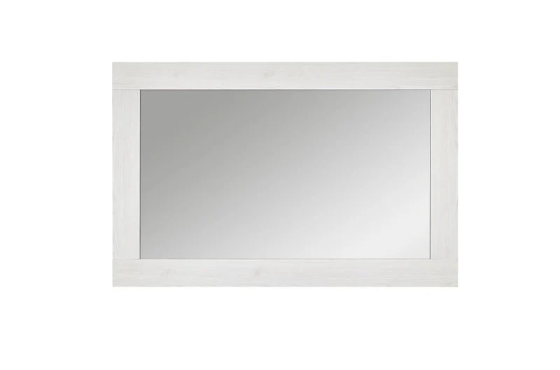 Spiegel ANTWERPEN 100 x 65 cm Lärche weiß Nachbildung