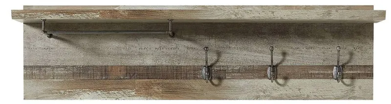 Wandgarderobe Garderobenpaneel BONANZA Driftwood Nachbildung