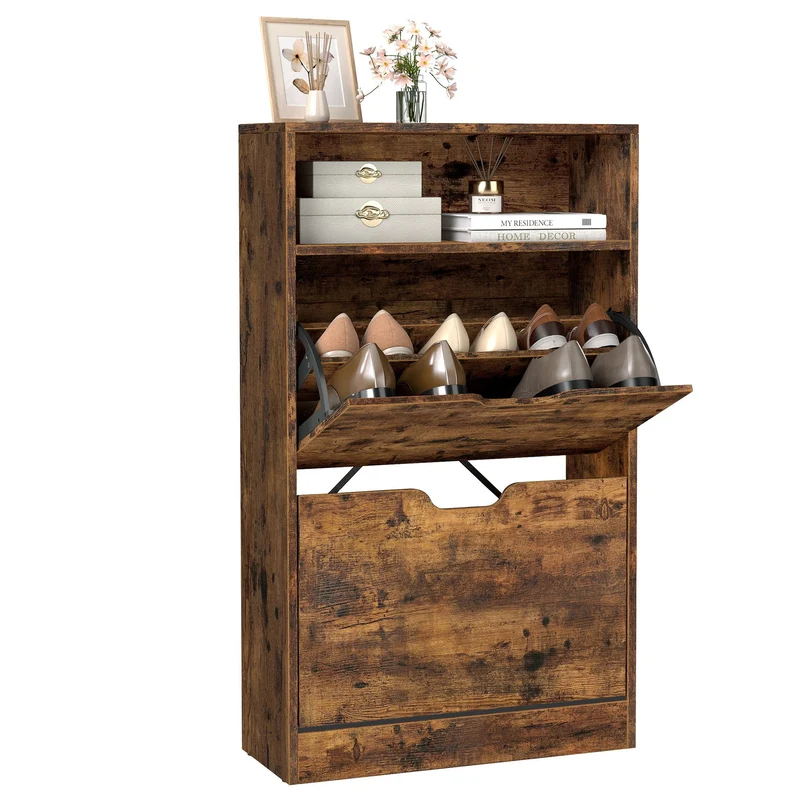 Schuhschrank mit 2 Klappen
