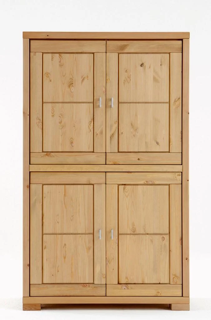 Highboard VITA Schrank mit 4 Türen Kiefer massiv