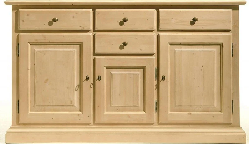 Anrichte Brunico Sideboard 3 Türen Fichte Massivholz lackiert