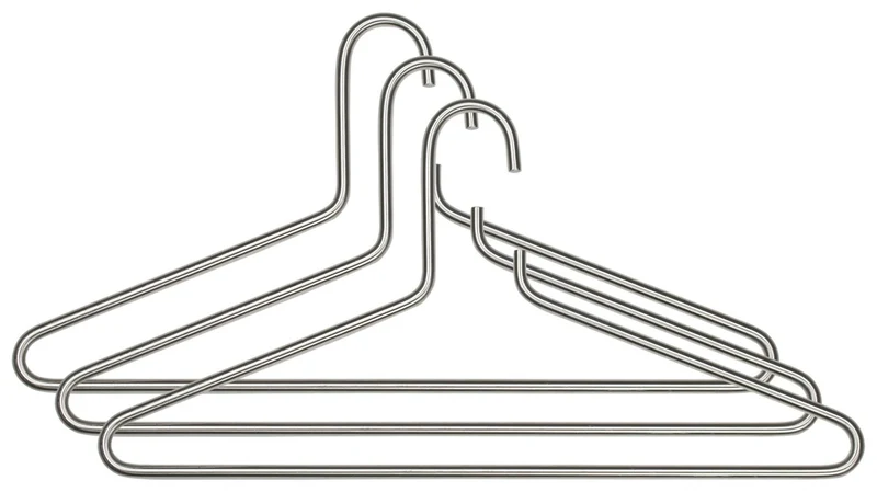 Kleiderbügel Senza Edelstahl 3er Set