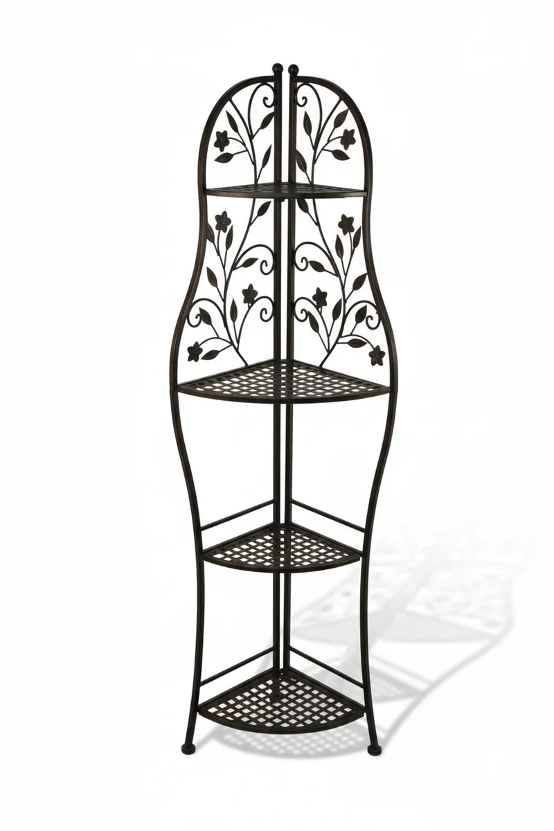Eisenregal Eckregal Metallregal RANDOLPHI klappbar antik