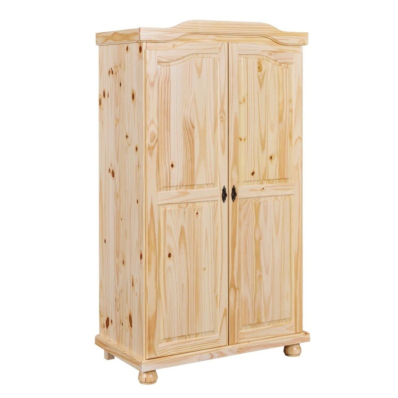 Kleiderschrank Dielenschrank Genf Kiefer Massivholz Natur