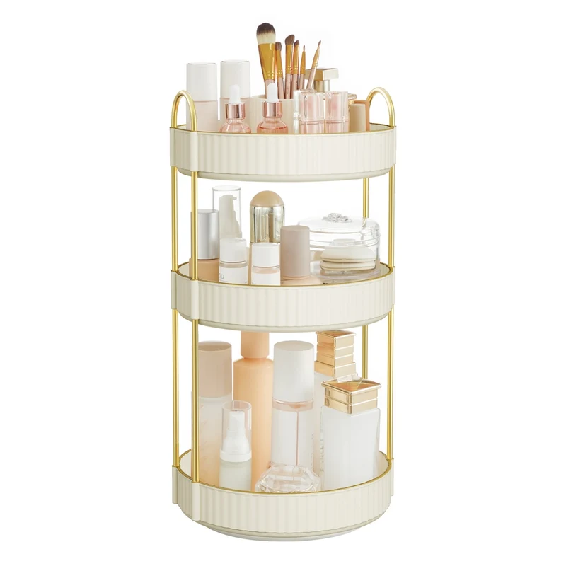 Make-up Organizer drehbar Geschenkidee wolkenweiß