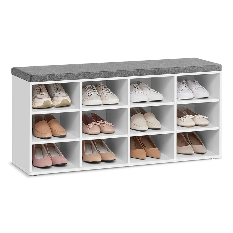 Schuhbank mit Sitzfläche und Stauraum