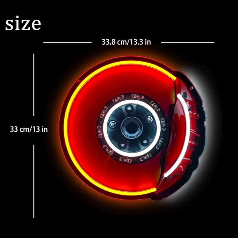 Pit Stop Brake Disc Neon Sign