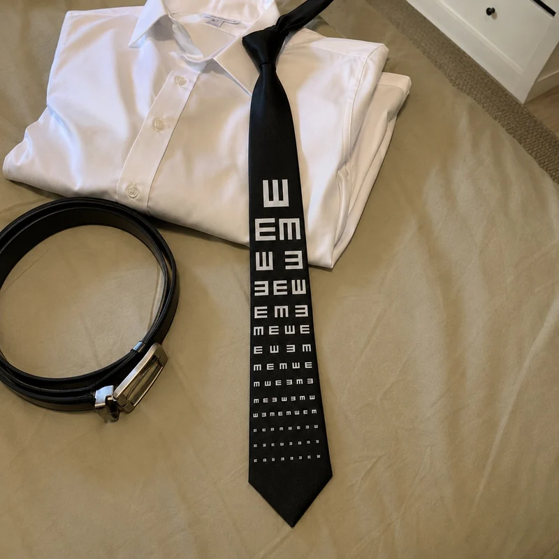 Double Vision Optical Illusion Necktie