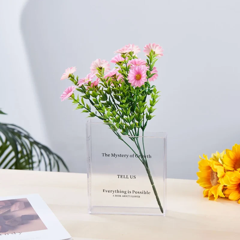 Bloom & Bind Acrylic Book Flower Vase