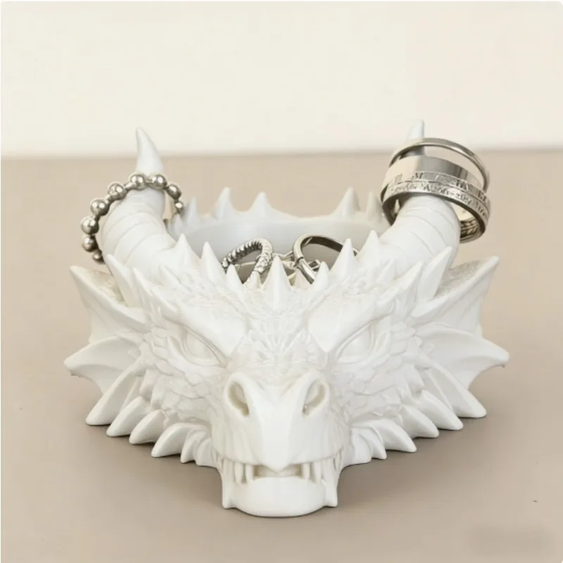 Gothic Dragon Head Catchall Storage Tray
