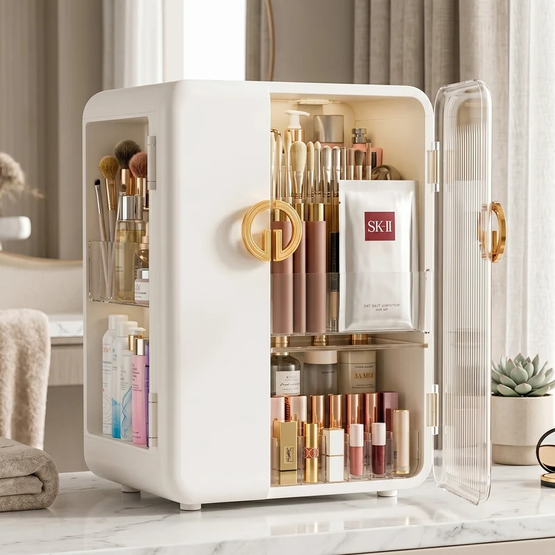 Home Beauty Transparent Vanity Makeup Storage Box