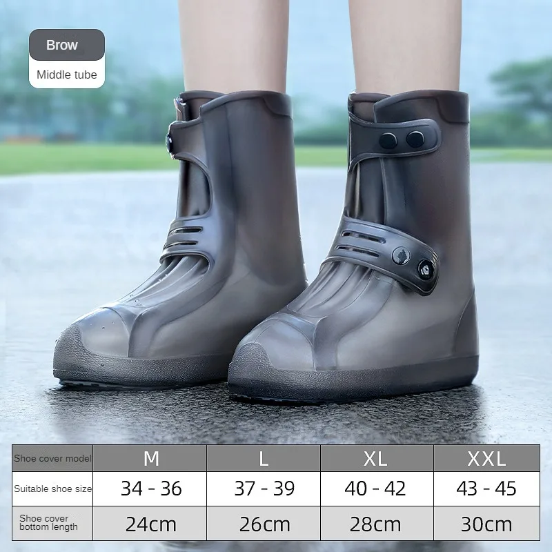 Dry Shield Reusable Non-Slip Silicone Waterproof Shoe Covers