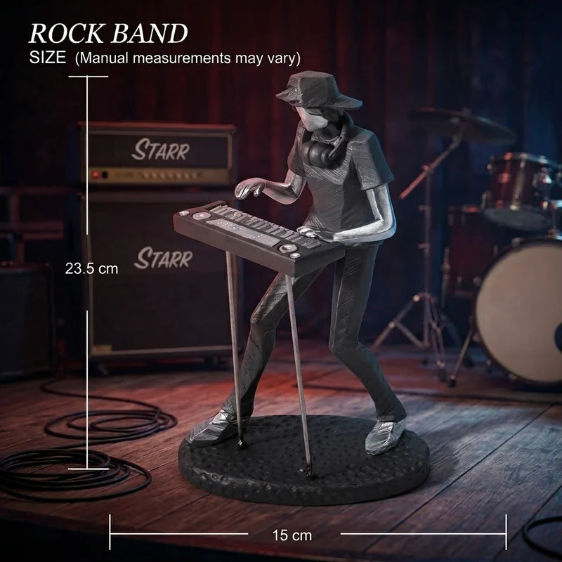 Abstract Rock'n Roll Resin Home Decor