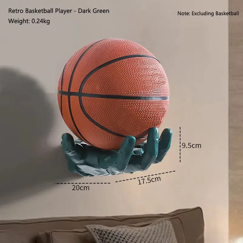 Robotic Hand Basketball Wall-Mounted Rack