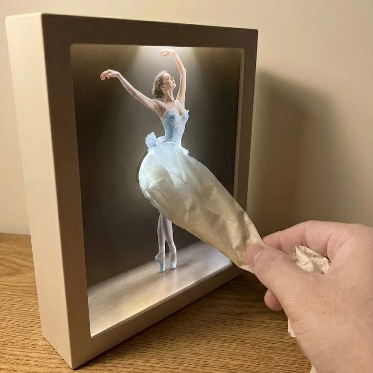 Ballet Girl Lighted Tissue Box