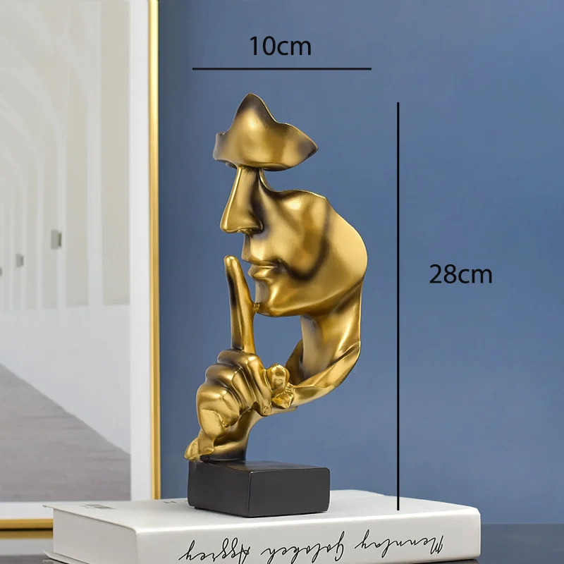 Silent Thinker Abstract Face Home Decor