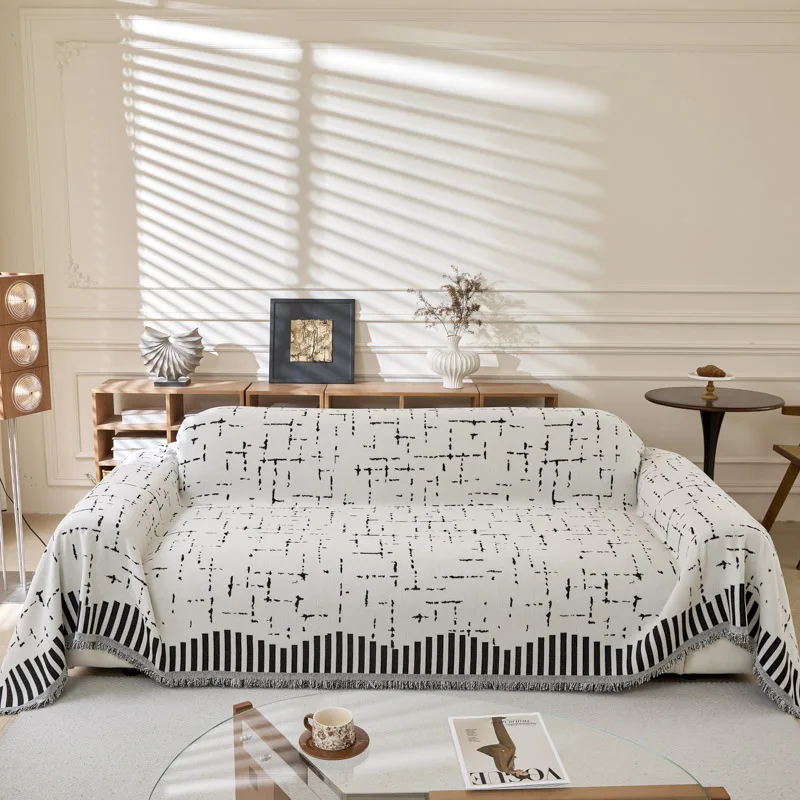 Geometric Lines Sofa Throw Cover Blanket