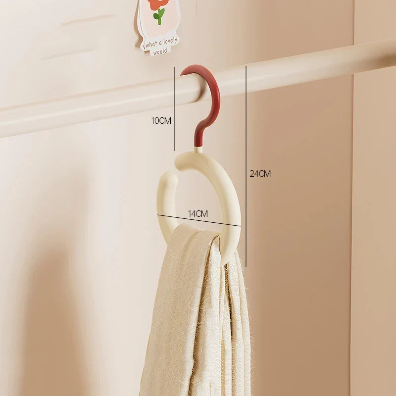 2pcs Rotating Multi-Hook Closet Organizer Hanger