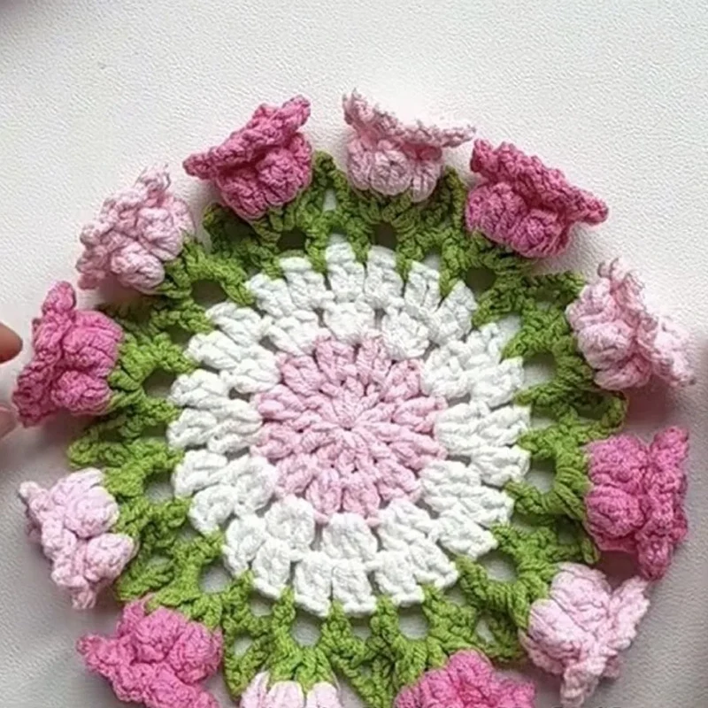 Handcrafted Convertible Yarn Rose Bouquet