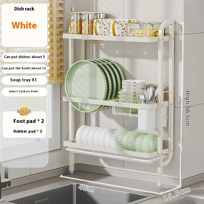 Shelf Sleek Space-Saving Multi-Tier Kitchen Storage Rack