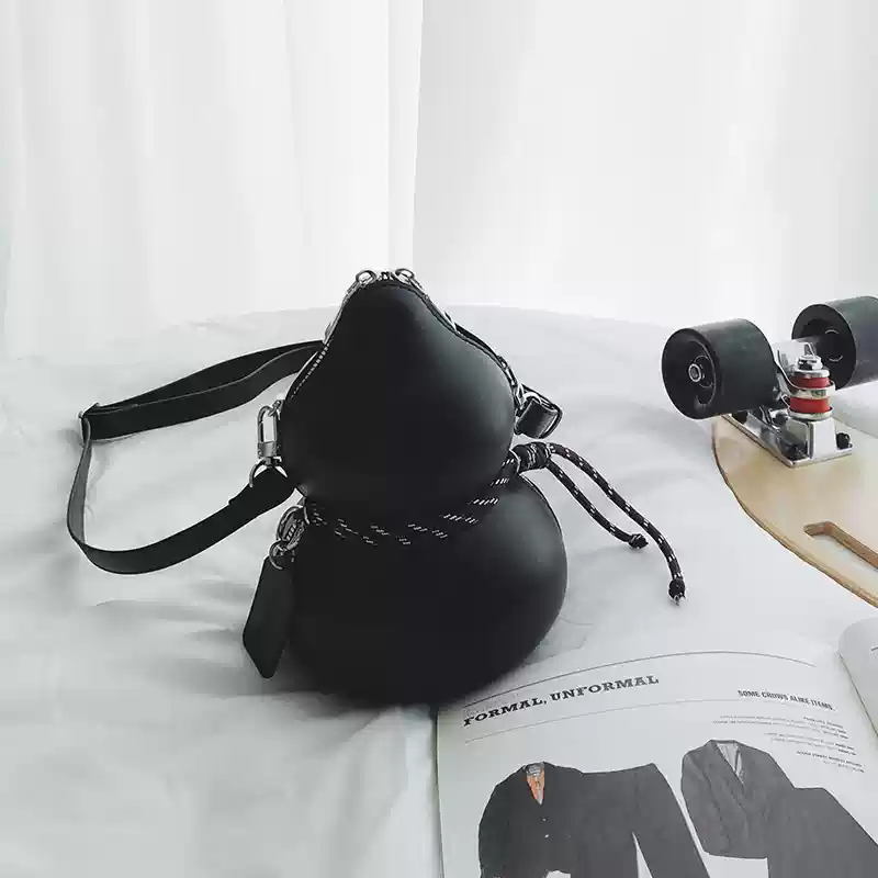 Double-Bubble Sculptural Artistic Crossbody Bag