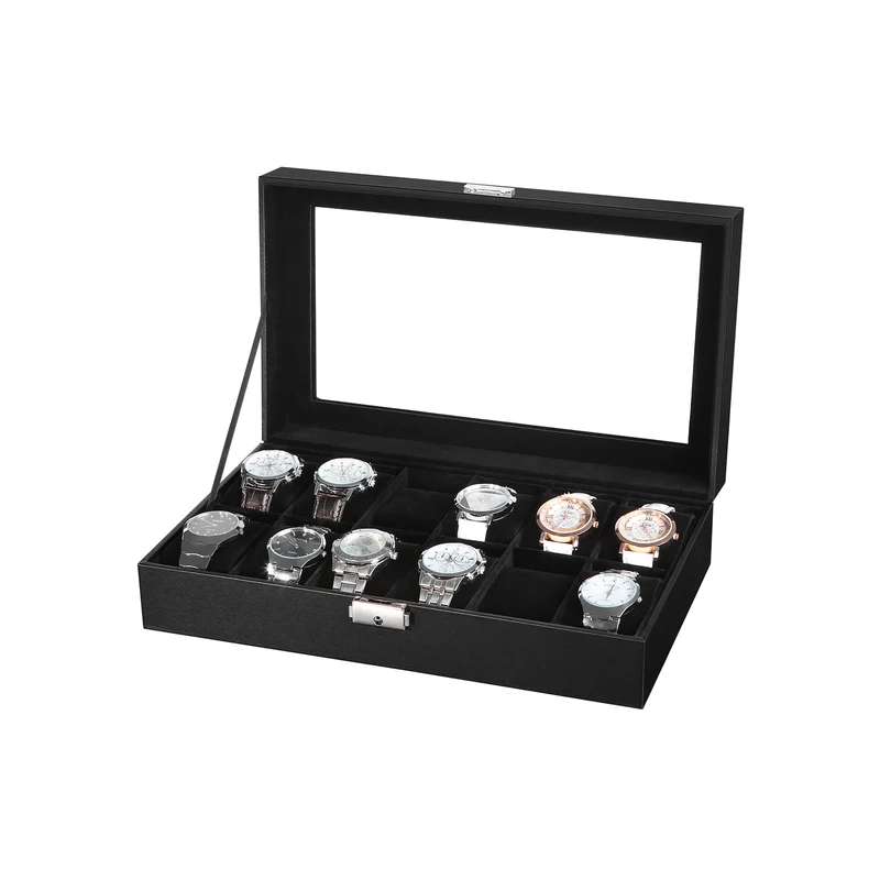 Uhrenbox mit 12 Fächern