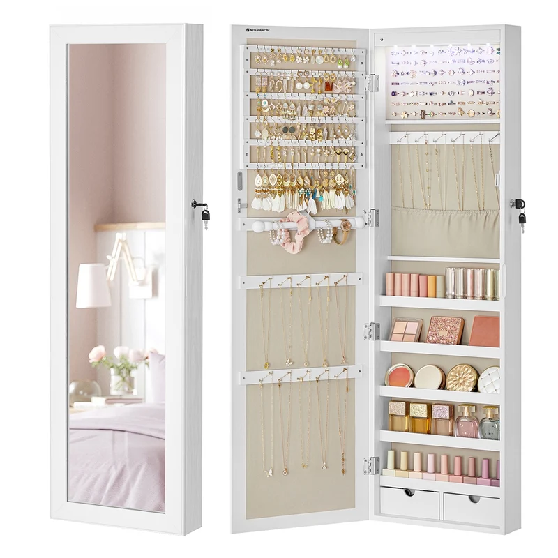 Abschließbarer Schmuckschrank zur Wandmontage