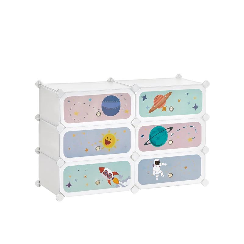 Steckregal aus Kunststoff für Kinder