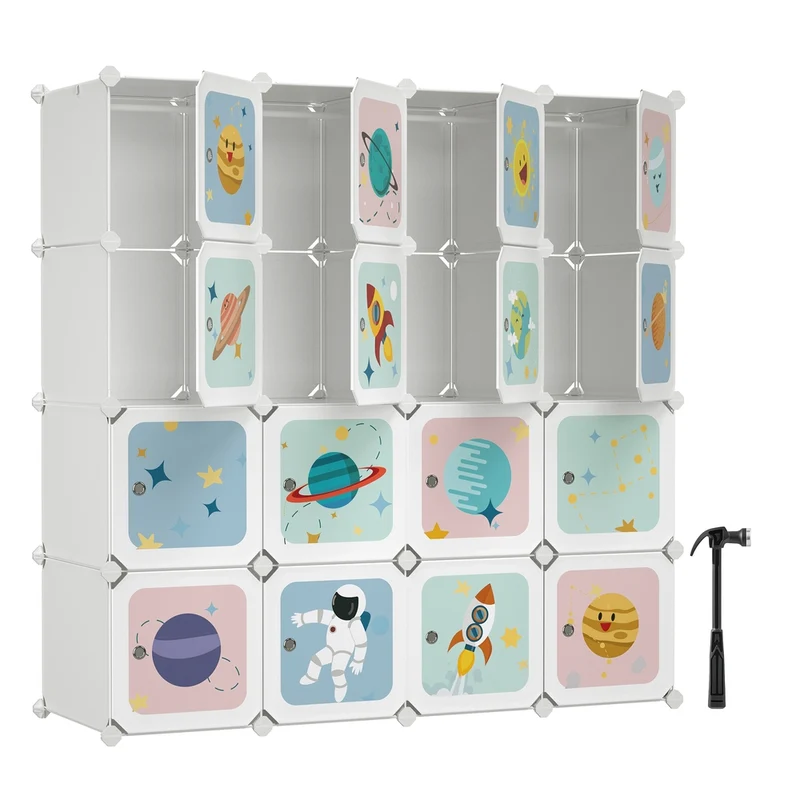 Kleiderschrank aus Kunststoff für Kinder