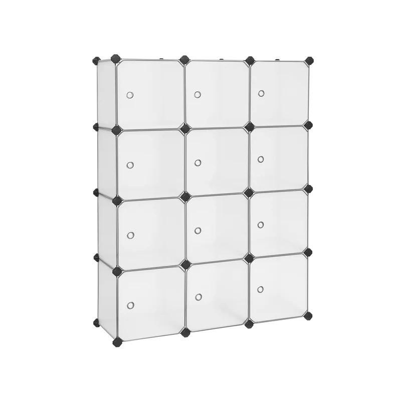 Regalsystem mit 12 Fächern