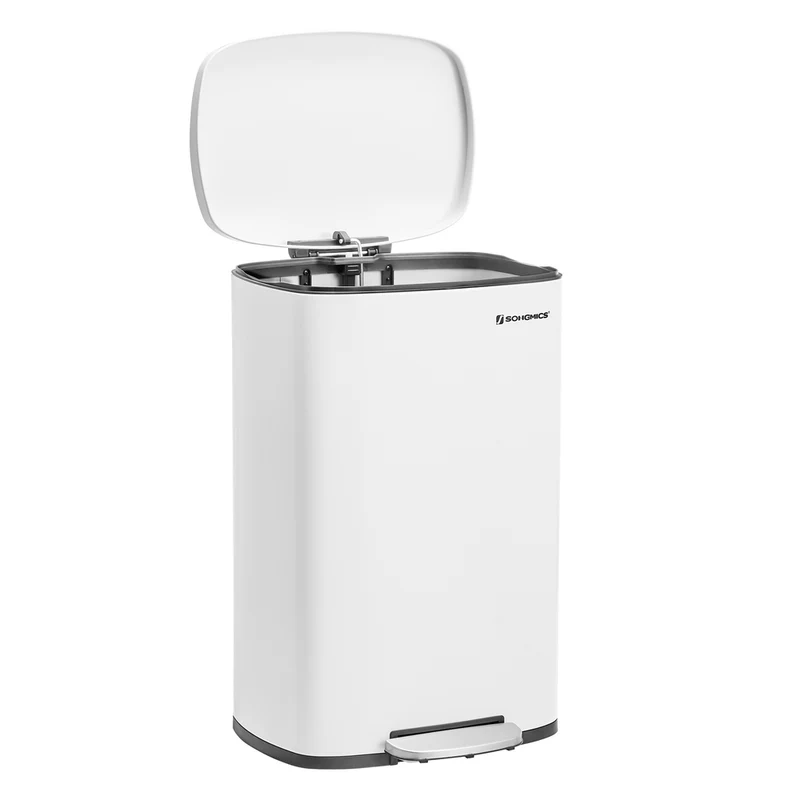 Mülleimer 50 L, Abfalleimer für die Küche, Küchentreteimer mit Deckel und Inneneimer