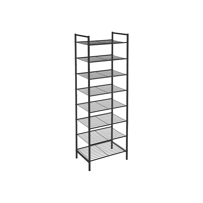 Schuhständer mit 8 Ebenen Schwarz