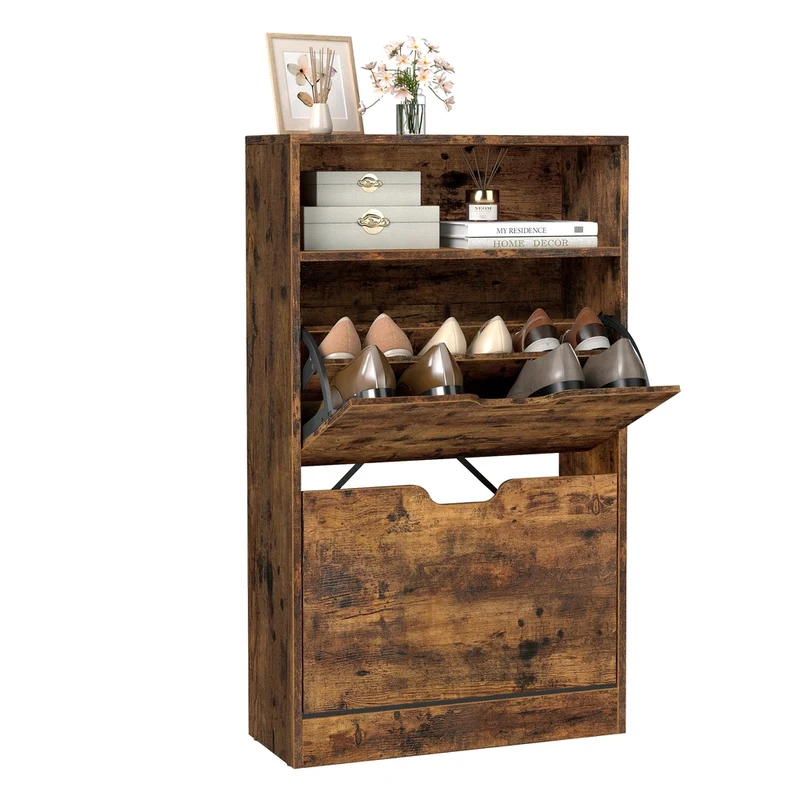 Schuhschrank mit 2 Klappen