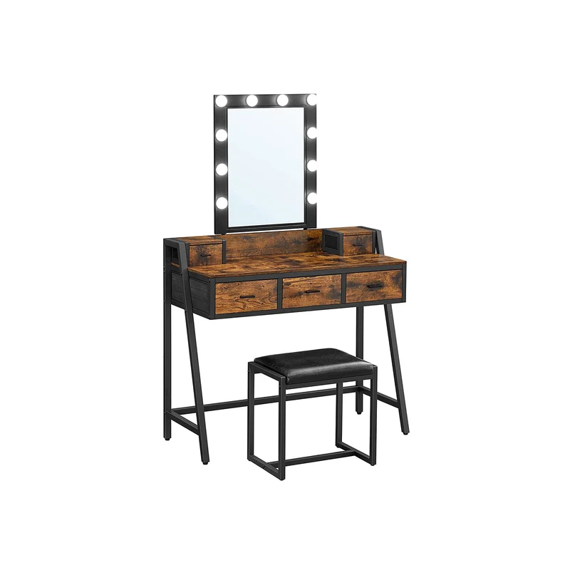 Industrie-Design Schminktisch mit Hocker