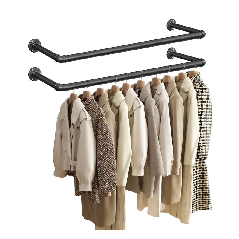 Garderobenstange im Industrie-Design