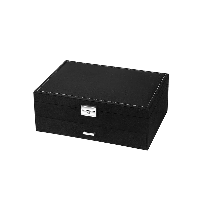 Verschließbare Schmuckbox mit 2 Ebenen